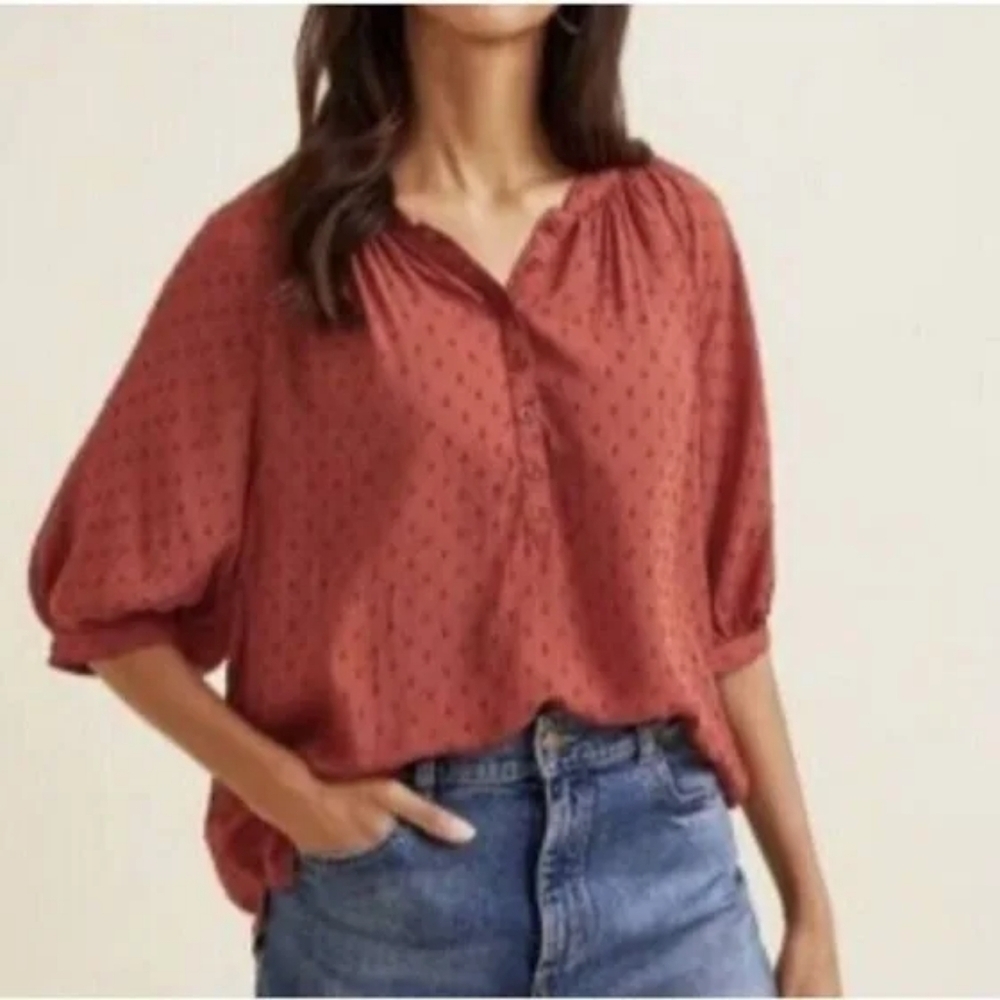Garnet Hill Modal Swiss Dot Shirt